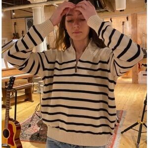 Brandy Melville Aleah Cotton Stripe Sweater